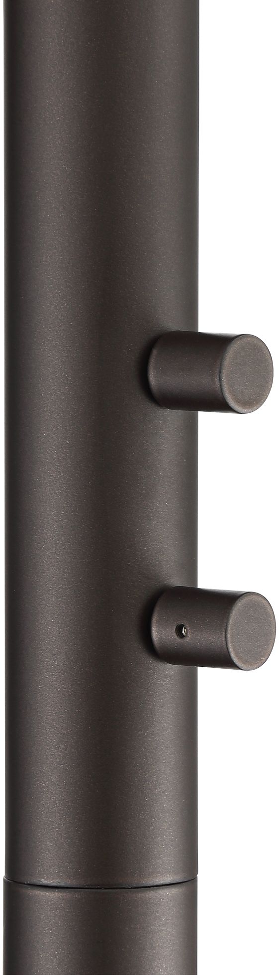 Image 6 Warwick 71 1/2" Tiger Bronze and Seeded Glass Torchiere Floor Lamp more views