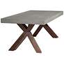 Warwick 78 3/4" Wide Gray Concrete Rectangular Dining Table in scene
