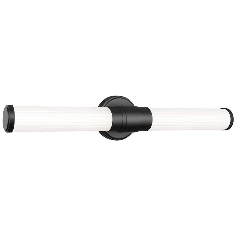 Image 1 Warwick by Z-Lite Matte Black 4 inch 1 Light Vanity