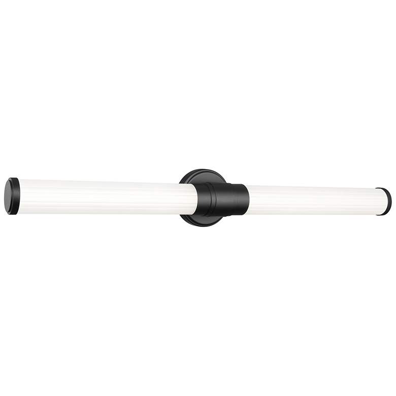Image 1 Warwick by Z-Lite Matte Black 4 inch 1 Light Vanity
