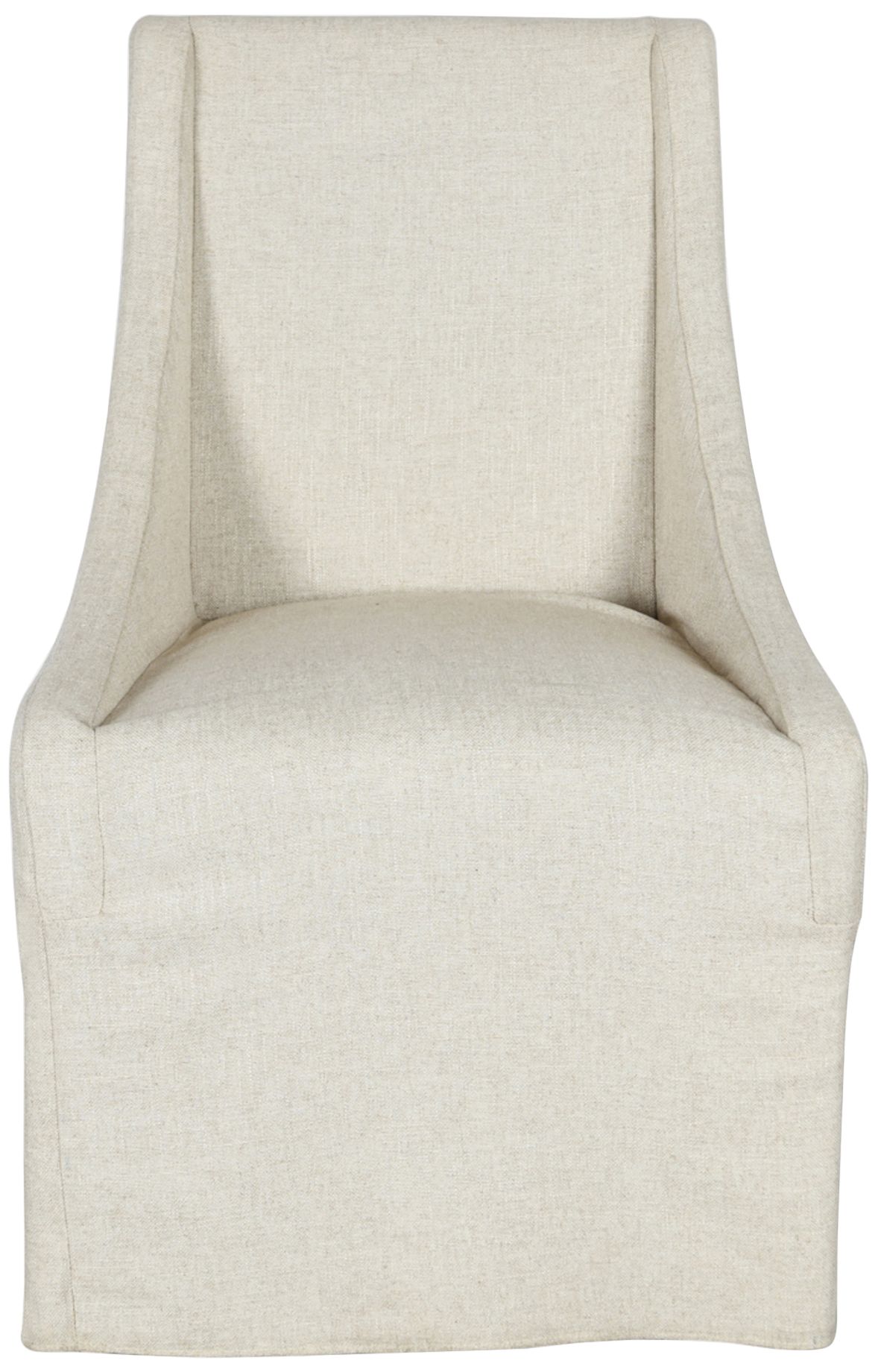 Warwick Oatmeal Fabric Rolling Dining Chair 899F0 Lamps Plus