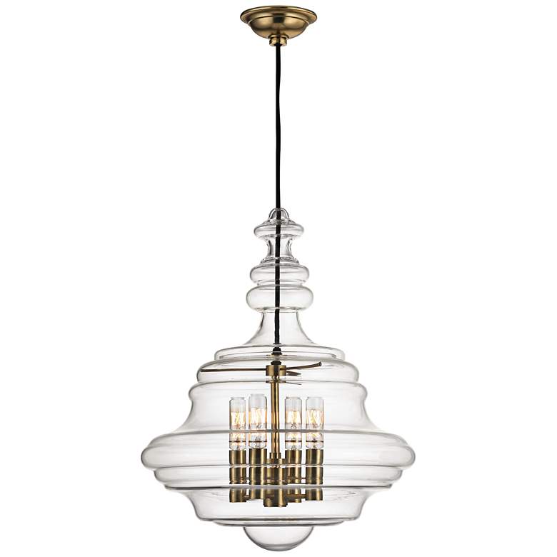 Image 3 Washington 15 1/2" Wide Clear Glass Schoolhouse Pendant Light more views