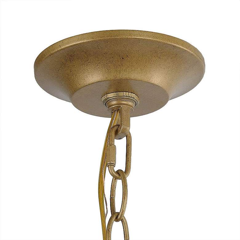 Image 5 Wasrige 15 3/4" Wide Gold Iron 4-Light Drum Chandelier more views