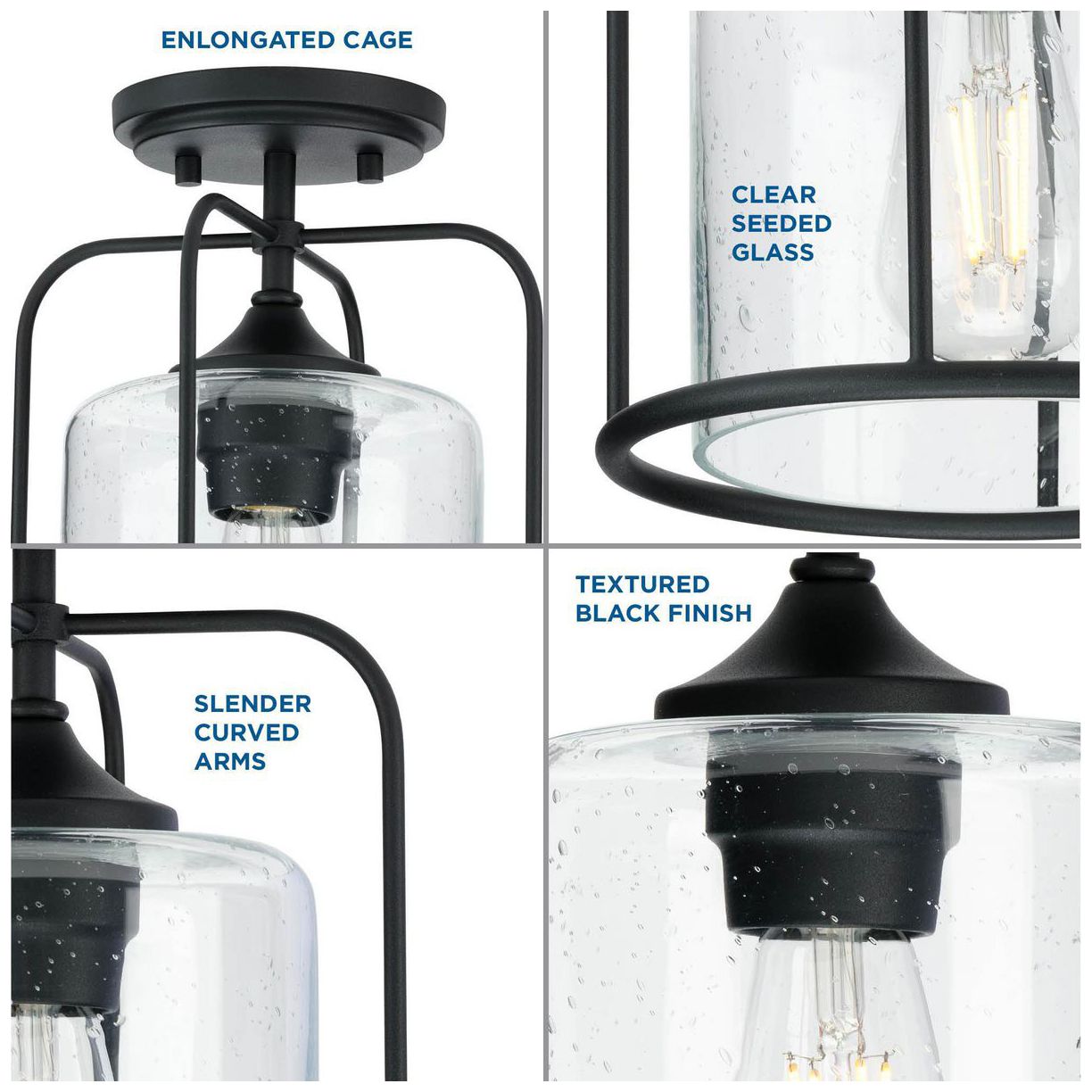 Image 7 Watch Hill Collection One-Light Semi-Flush Light more views