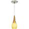 Water 3 1/4" Wide Amber Freejack Mini Pendant with Canopy