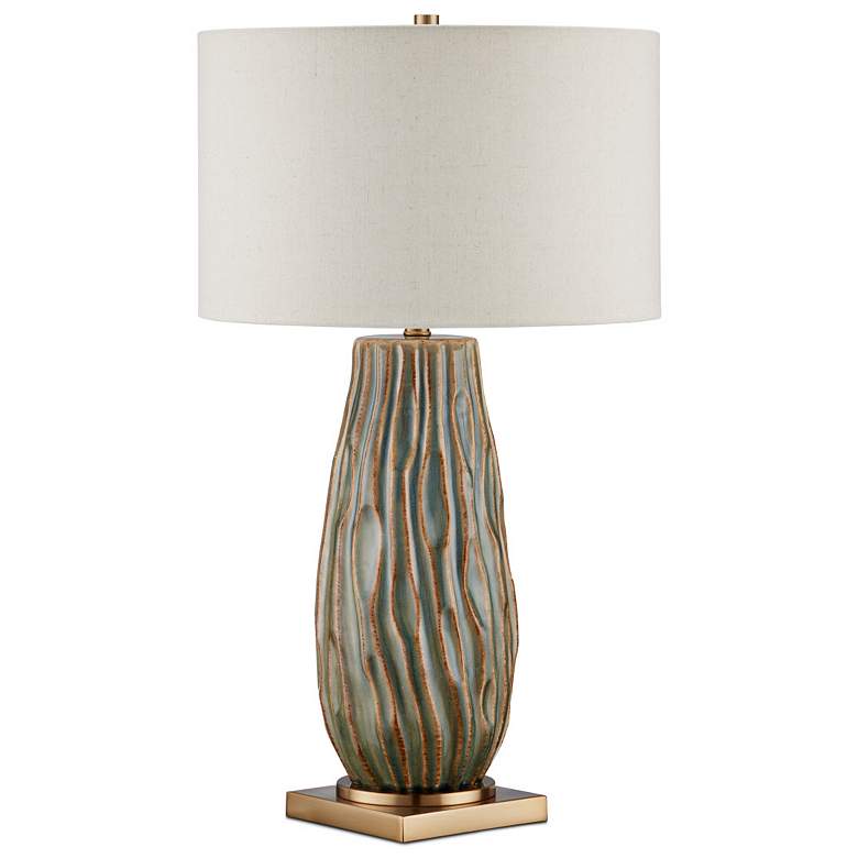 Image 4 Water-Borne Forest Reactive Ceramic Table Lamp more views