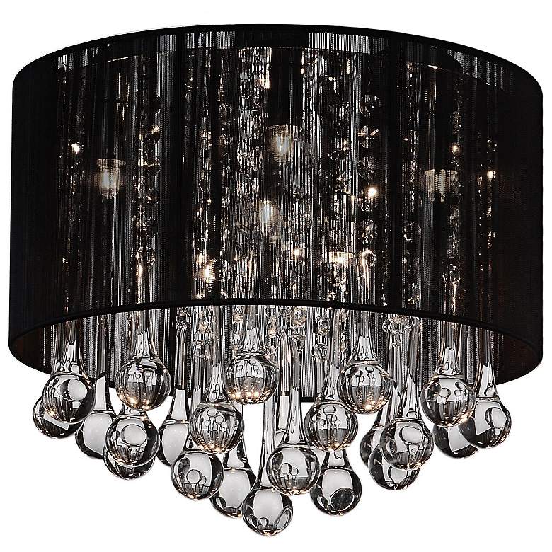 Image 2 Water Drop 14" Wide Chrome Ceiling Light