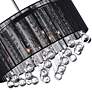 3_Water Drop 18" Wide Chrome and Black 6-Light Chandelier more views