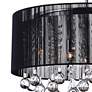 4_Water Drop 18" Wide Chrome and Black 6-Light Chandelier more views