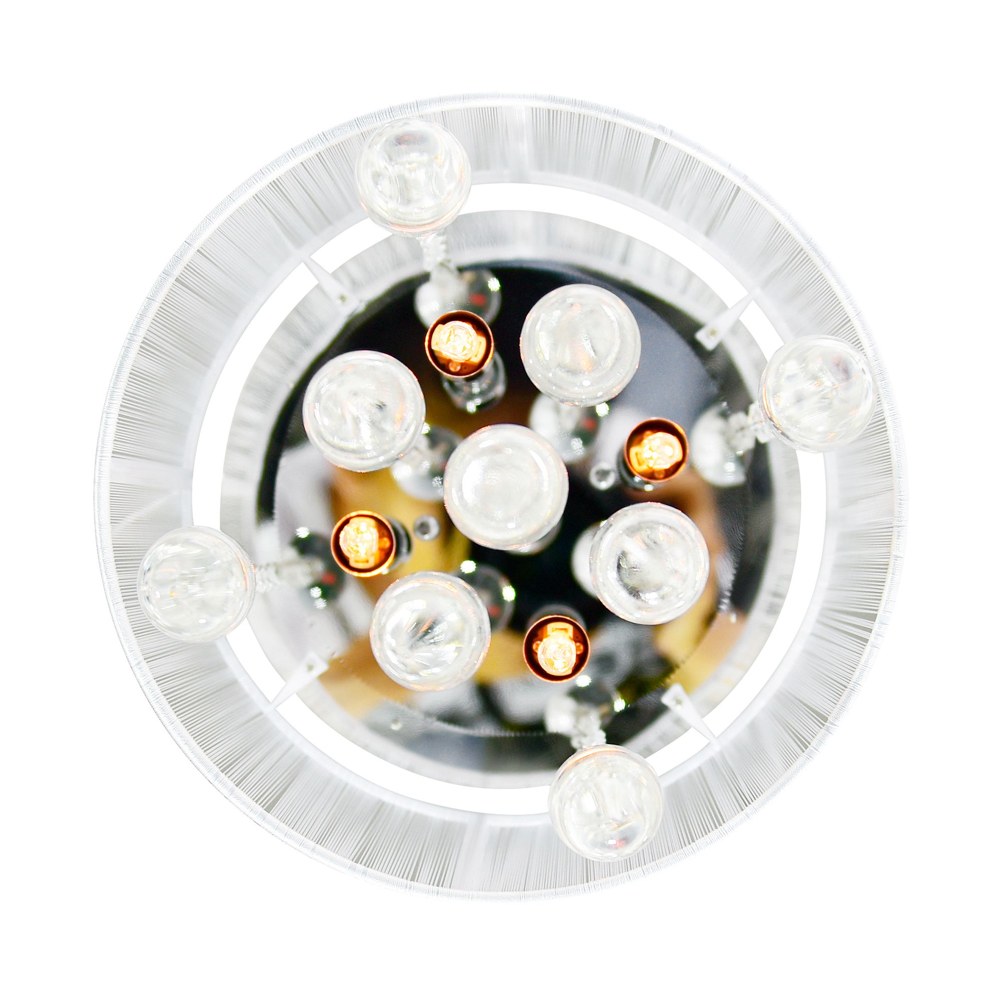 Image 3 Water Drop 4 Light Chrome Flush Mount With White Shade more views