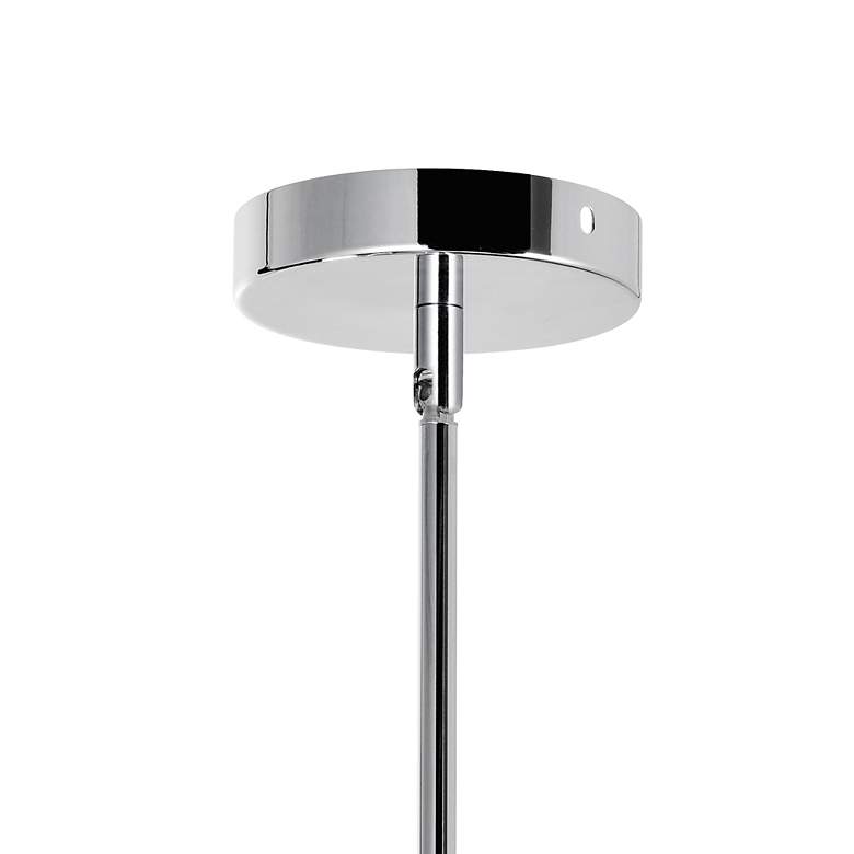 Image 5 Water Drop 6 Light Drum Shade Chandelier With Chrome Finish more views