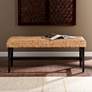 1_Water Hyacinth Natural Woven 44 1/2" Wide Banquette Bench
