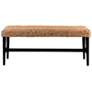 3_Water Hyacinth Natural Woven 44 1/2" Wide Banquette Bench more views