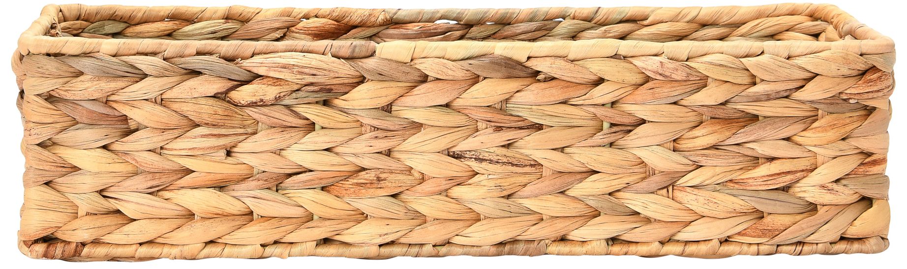 Image 6 Water Hyacinth Rectangular Storage Basket, Natural more views