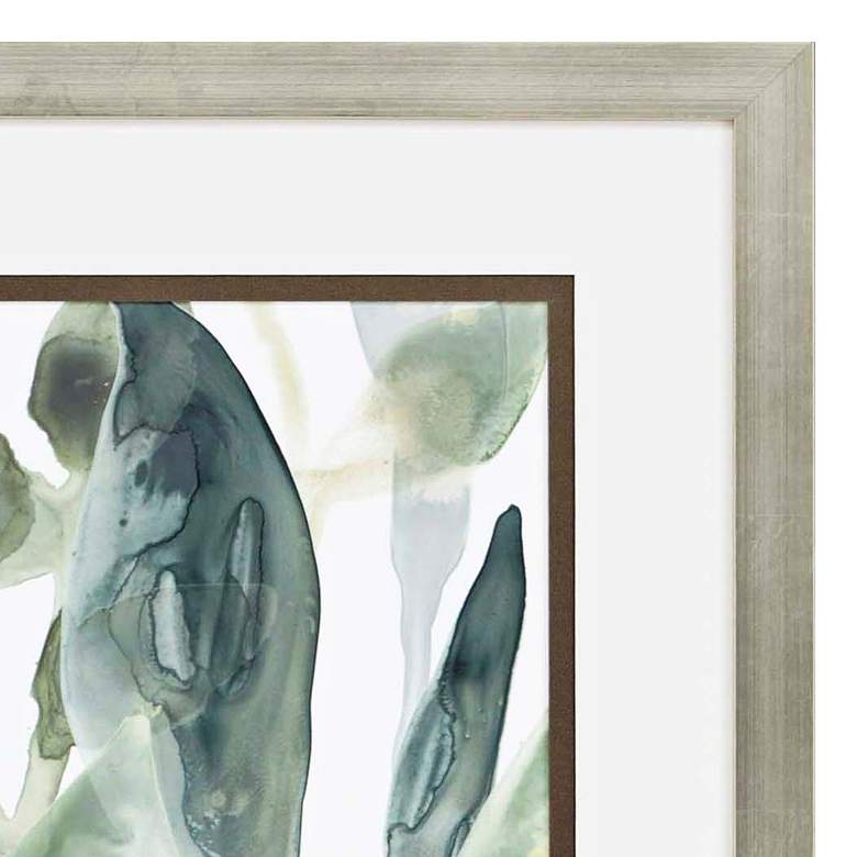Image 3 Water Leaves IV 34 inch High Framed Giclee Wall Art more views