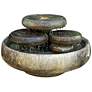 Water Lilies 17 1/2"H Relic Sargasso LED Outdoor Fountain