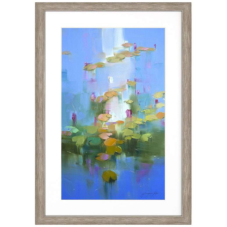 Image 1 Water Lilies 36"W x 52"H Framed Art