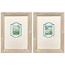 1_Water Lily Reverie 13"W x 17"H Framed Art Set of 2