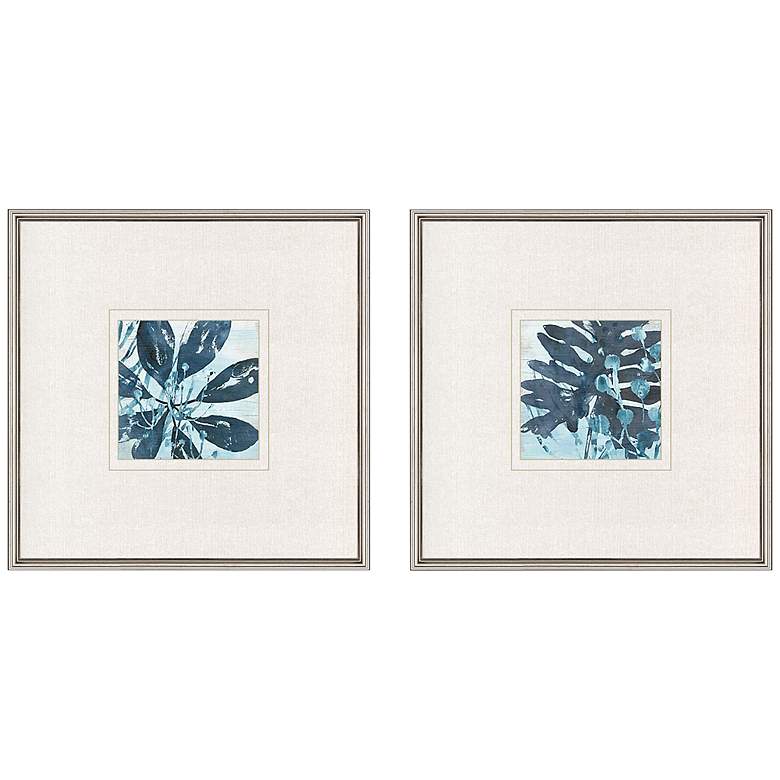 Image 3 Water Palms II 26" Square 2-Piece Framed Wall Art Set