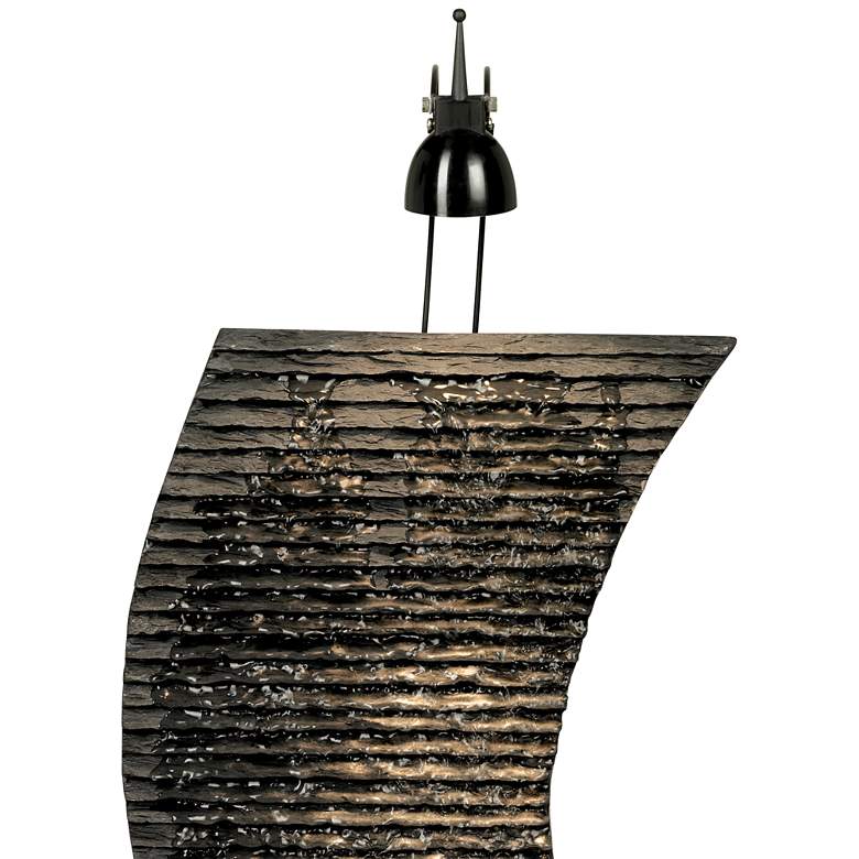 Image 4 Water Ripple 17 1/4" High Lighted Table Fountain more views