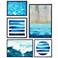 Water Tide 5-Piece Gallery Canvas Wall Art Set