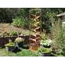 1_Water Trellis 84" High Copper Outdoor Tiered Fountain