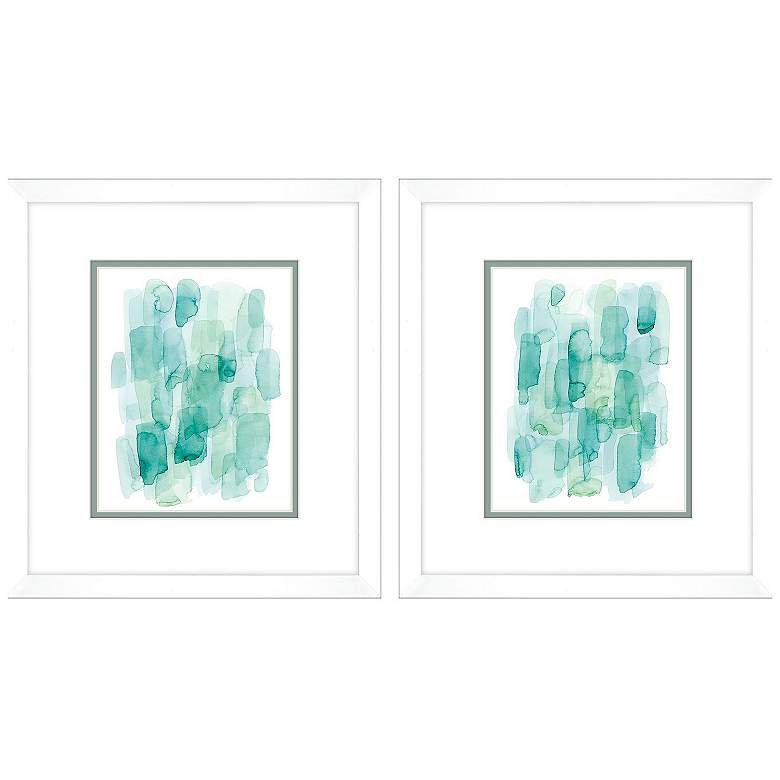Image 1 Water Whispers 14"W x 16"H Framed Art Set of 2