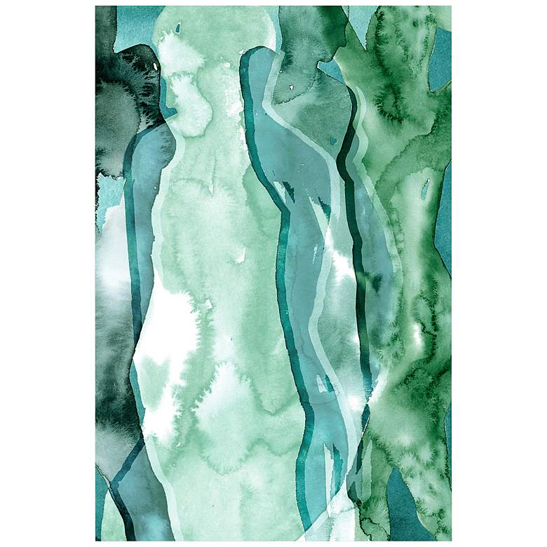 Image 2 Water Women I 48"H Free Floating Tempered Glass Wall Art