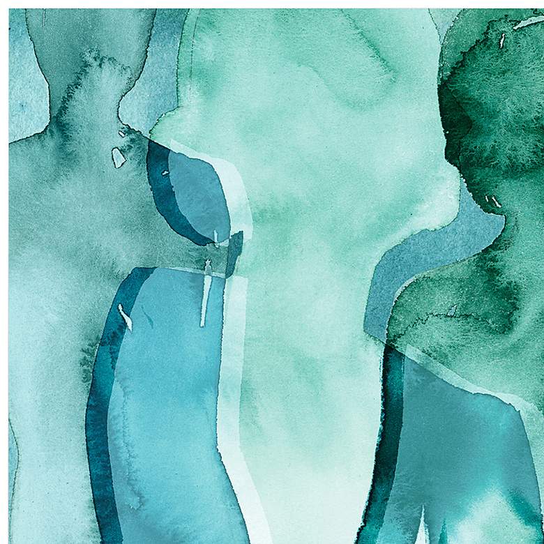 Image 3 Water Women II 48"H Free Floating Tempered Glass Wall Art more views