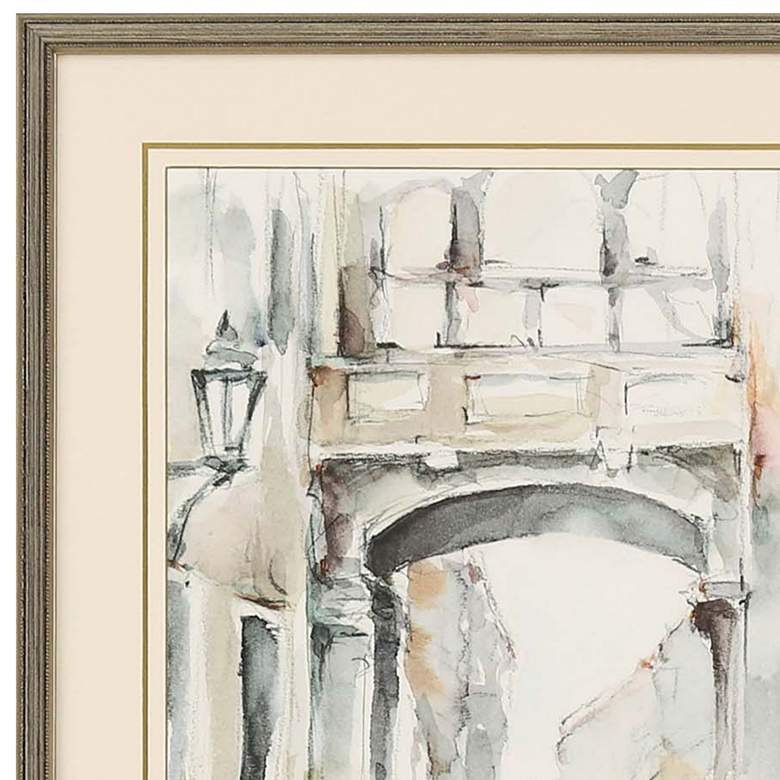Image 3 Watercolor Arches I 32" High 2-Piece Framed Wall Art Set more views