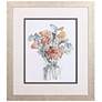 Watercolor Floral I 32" High Printed Framed Wall Art in scene