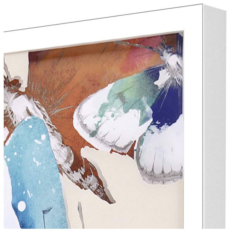 Image 3 Watercolor Fluttering I 32"W x 42"H Framed Art more views