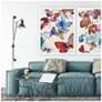 4_Watercolor Fluttering I 32"W x 42"H Framed Art more views