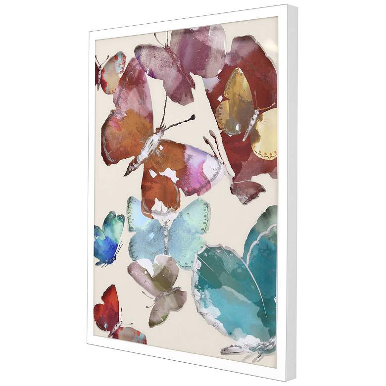 Image 2 Watercolor Fluttering II 32"W x 42"H Framed Art more views