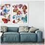 4_Watercolor Fluttering II 32"W x 42"H Framed Art more views