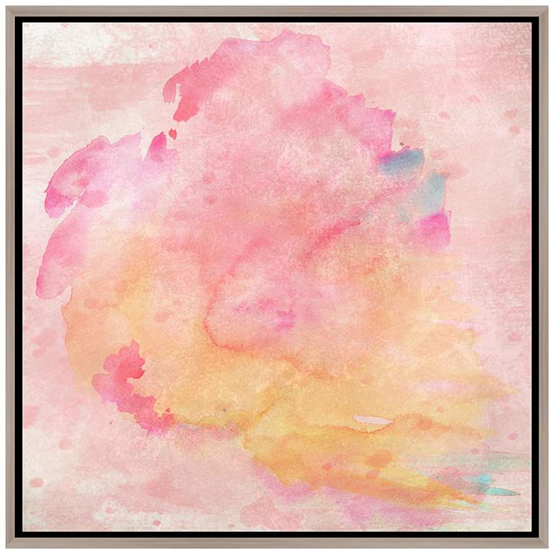 Watercolor in Spring 37 3/4&quot; Square Canvas Wall Art
