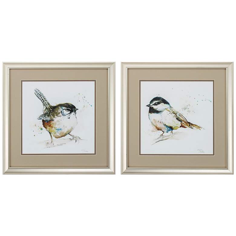 Image 1 Watercolor Mountain 18" Square 2-Piece Framed Wall Art Set