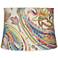 Watercolor Paisley Fabric Drum Lamp Shade 14x16x11 (Spider)