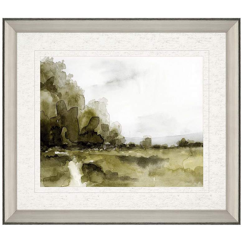 Image 2 Watercolor Scape I 40"W Rectangular Giclee Framed Wall Art