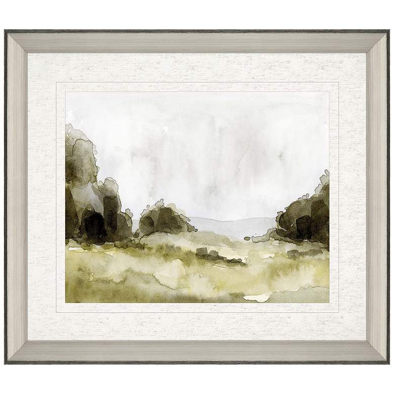 Image 1 Watercolor Scape II 40"W Rectangular Giclee Framed Wall Art