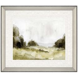 Watercolor Scape II 40&quot;W Rectangular Giclee Framed Wall Art