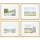Watercolour 27"W x 23"H Contemporary Framed Art Set of 4