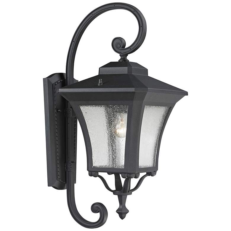 Image 1 Waterdown 22 1/2 inch High Sand Black Outdoor Wall Light