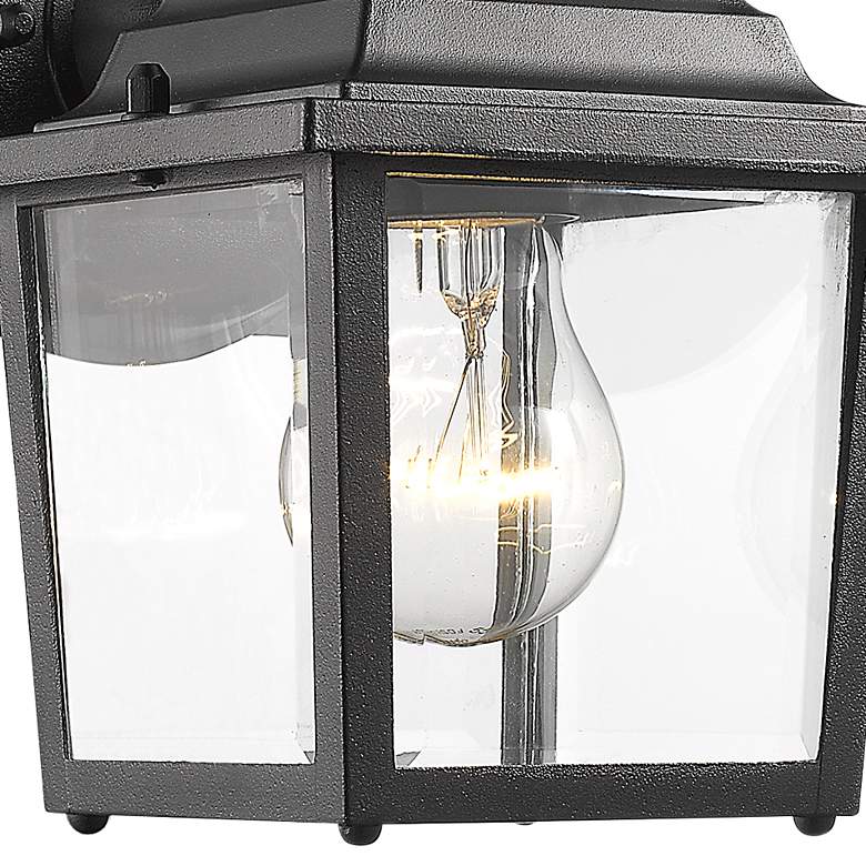 Image 2 Waterdown 8 1/2 inch High Black Outdoor Wall Light more views