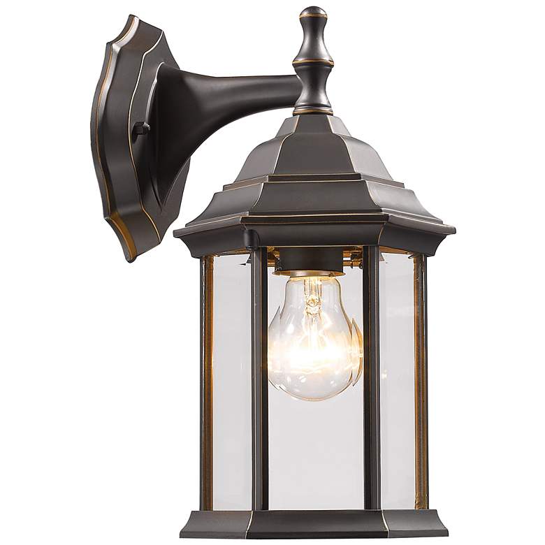 Image 1 Waterdown by Z-Lite Oil Rubbed Bronze 1 Light Outdoor Wall Light