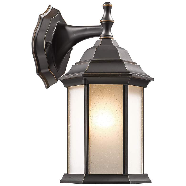Image 1 Waterdown by Z-Lite Oil Rubbed Bronze 1 Light Outdoor Wall Light