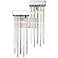 Waterfall 2-Light Cityscape Polished Nickel Right Hand Facing Wall Sconce