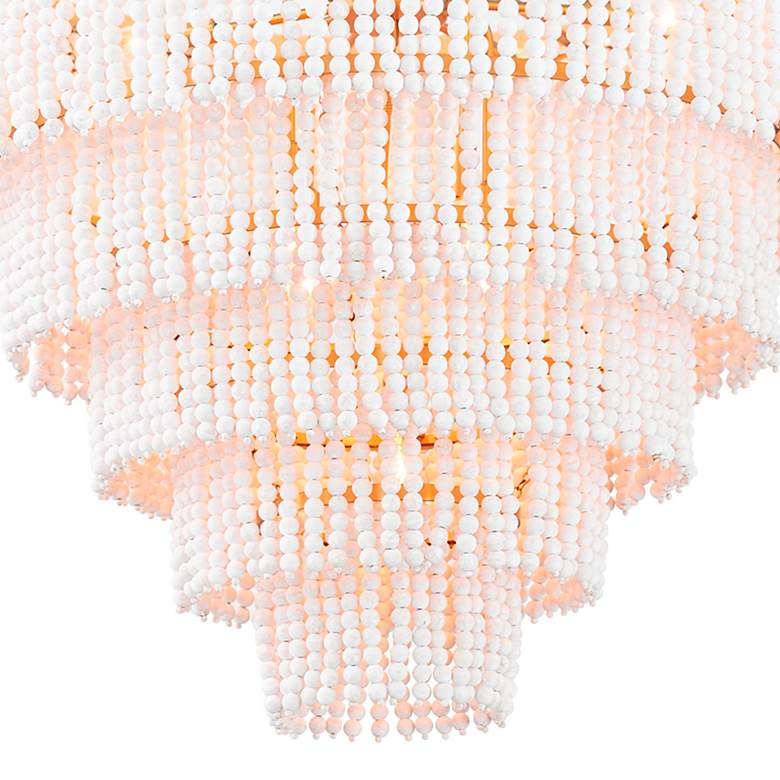 Image 6 Waterfall 32" Wide White Multi-Tier Chandelier more views