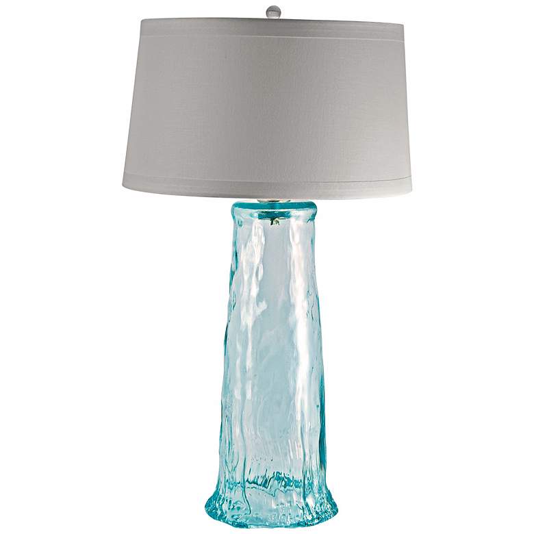 Image 1 Waterfall Recycled Glass Table Lamp