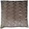 Waterfalls Taupe 24" Square Decorative Throw Pillow